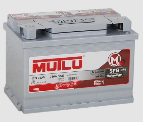 Аккумулятор автомобильный MUTLU 75Ah 720A (п.п.)